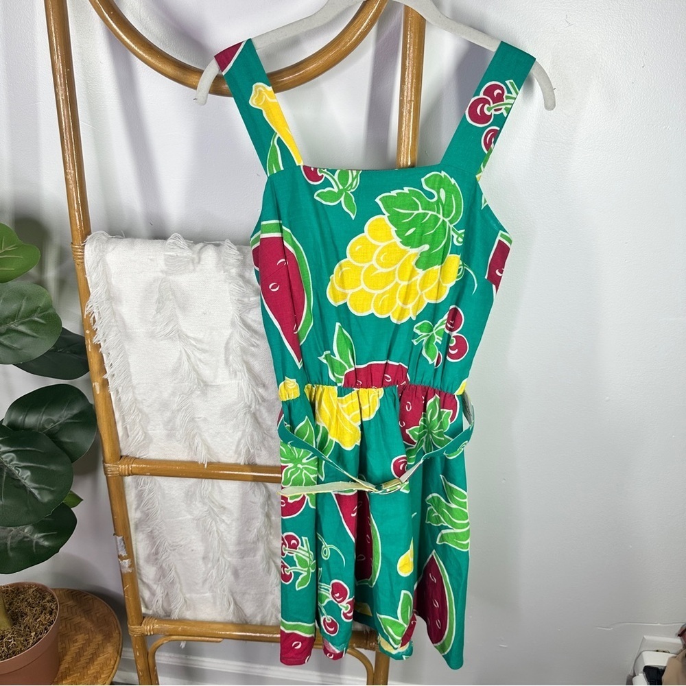 Vintage Toni Todd 1950s Fruit Dress sz S
